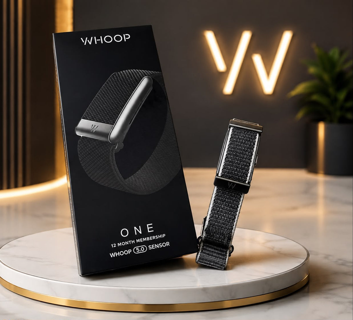WHOOP 5.0 black fitness tracker band